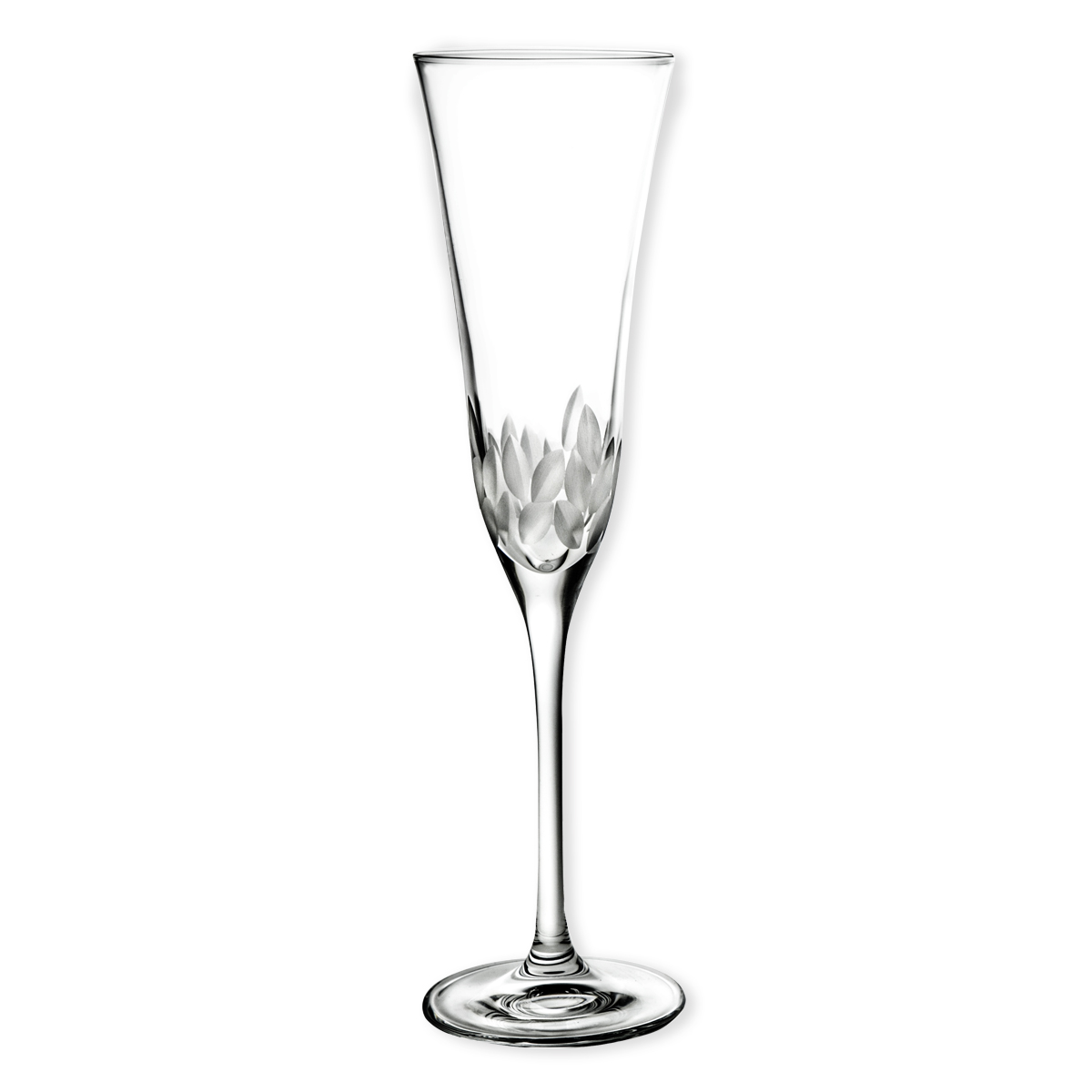 Flûte à champagne en verre luxion Verrerie design Bruno Evrard