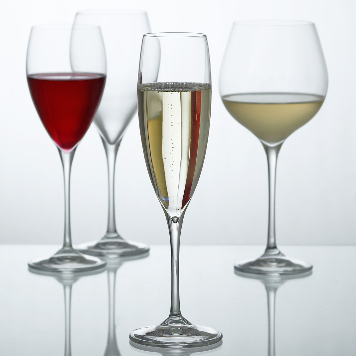 Flûte à champagne design et originale Verre LUXION Bruno Evrard