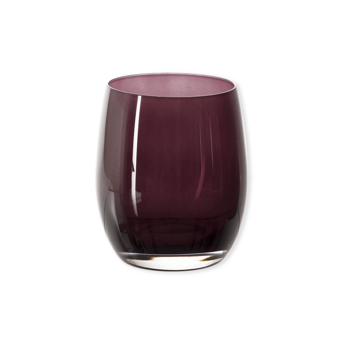 Gobelet à eau en verre coloré - Gobelets bas design - Bruno Evrard