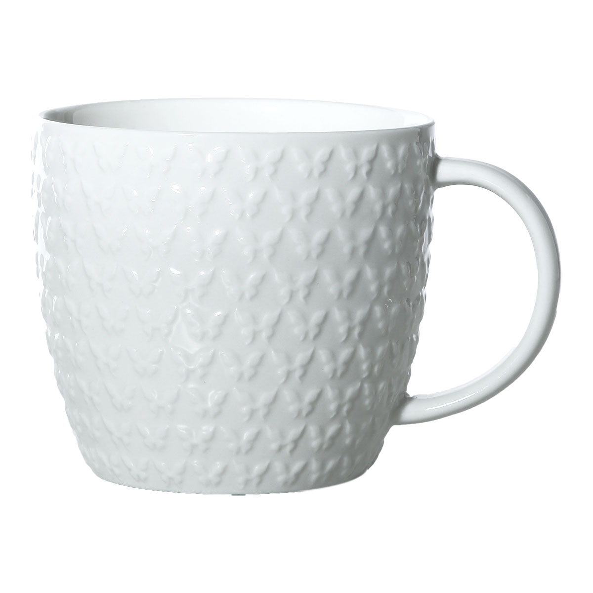 Set De 4 Mugs Porcelaine Blanche Alessi - Design Marcel Wanders - Décoration Relief