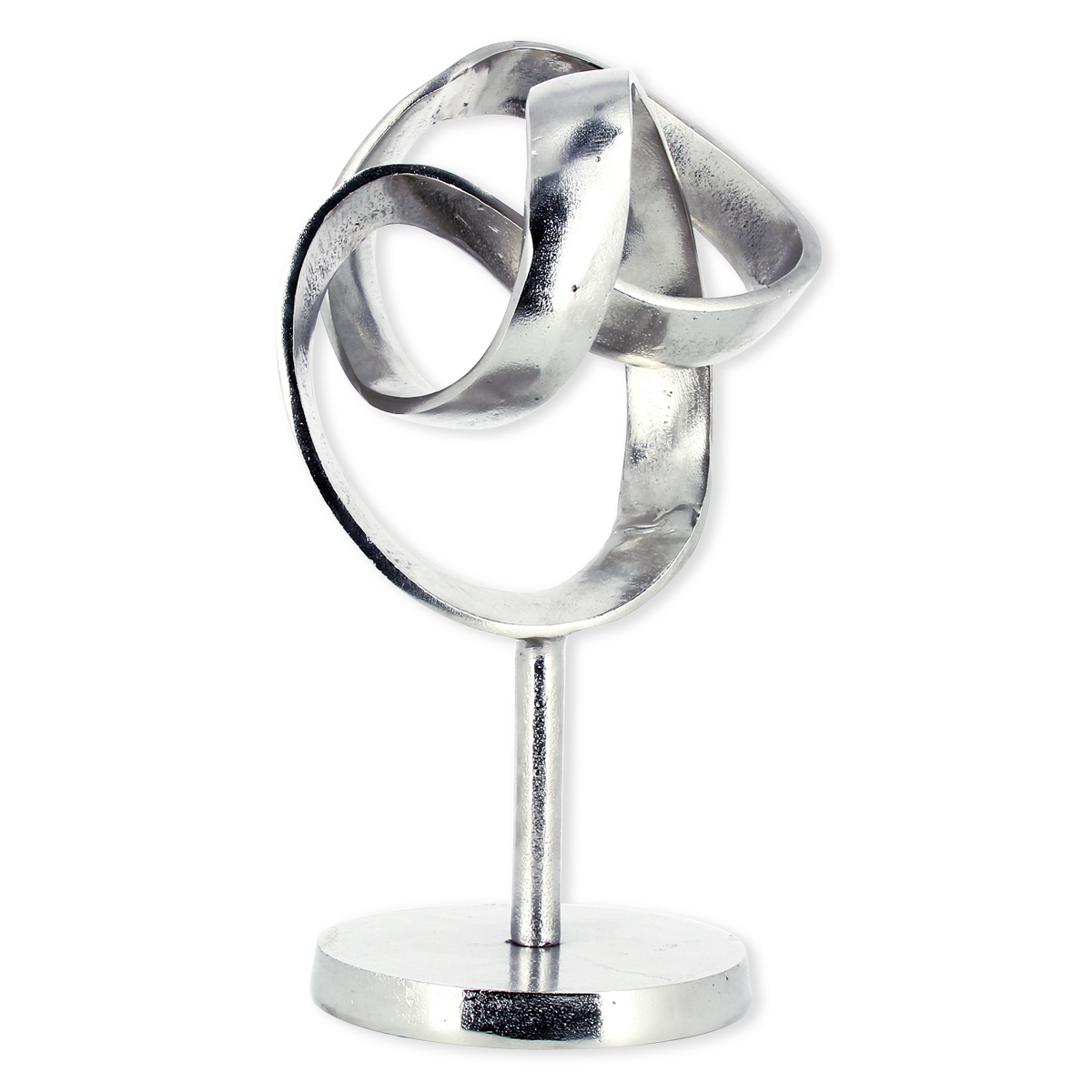 Statuette design en métal argenté 38cm Objets Design Bruno Evrard Statuette design en métal argenté 38cm Objets Design Bruno Evrard