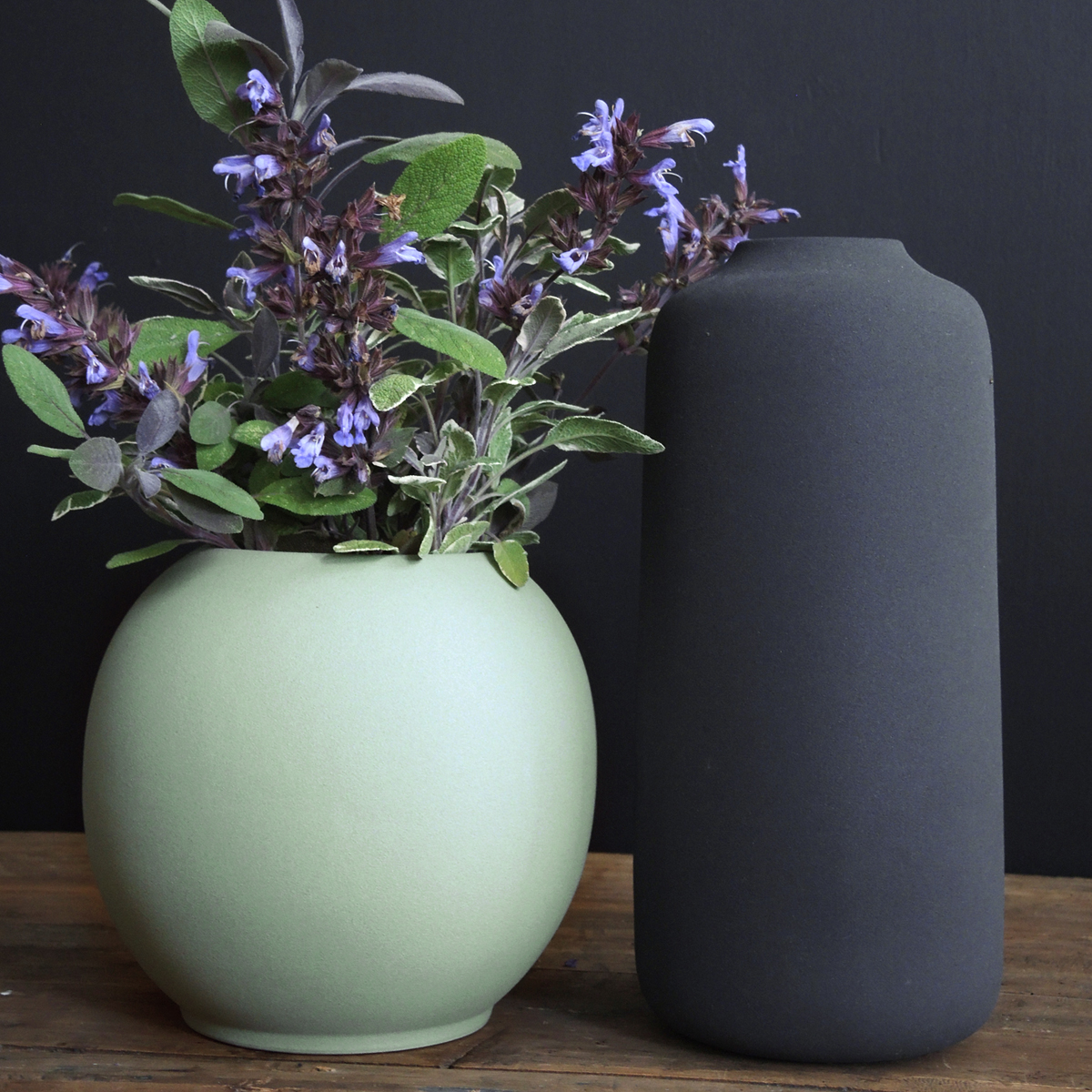 Vase en céramique haut et rond 28cm Vases Design Bruno Evrard