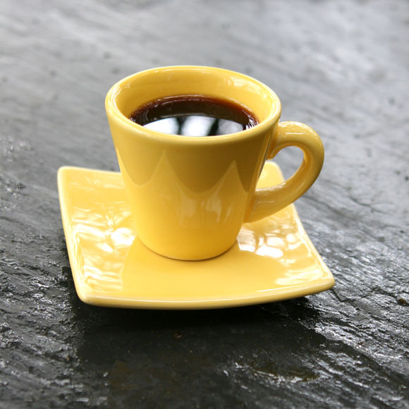  Tasse expresso  jaune en c ramique 8cl Bruno Evrard