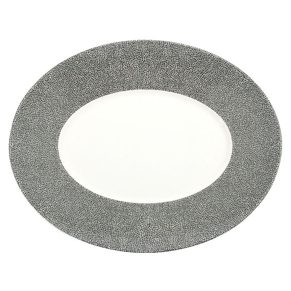 Plat ovale en porcelaine 34cm