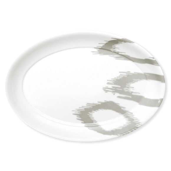 Plat ovale en porcelaine 39x27cm