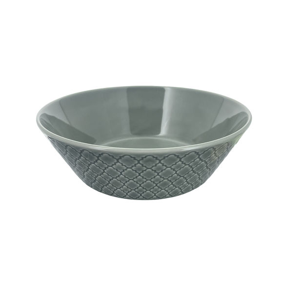 Saladier gris en porcelaine 23cm