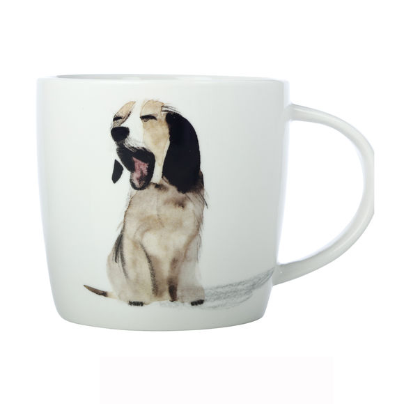 Mug chien bailleur en porcelaine 40cl