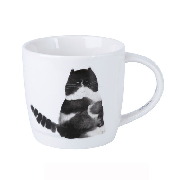 Mug chat assis en porcelaine 40cl