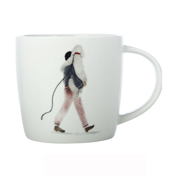 Mug chien calin en porcelaine 40cl