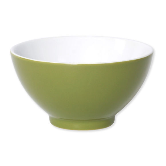 Bol vert en porcelaine 55cl - Lot de 4