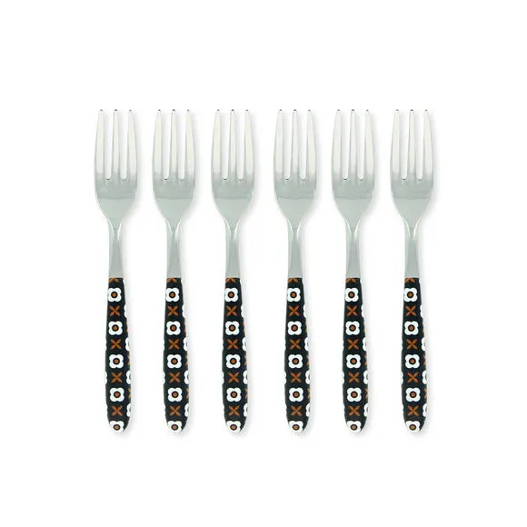 Fourchette à gâteau en inox 6 pièces