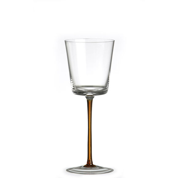 Verre à eau ambre en verre soufflé bouche 22cl