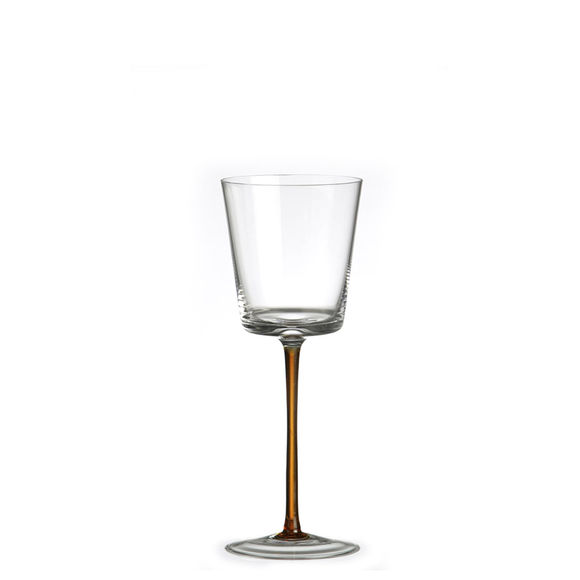 Verre à vin ambre en verre soufflé bouche 18cl