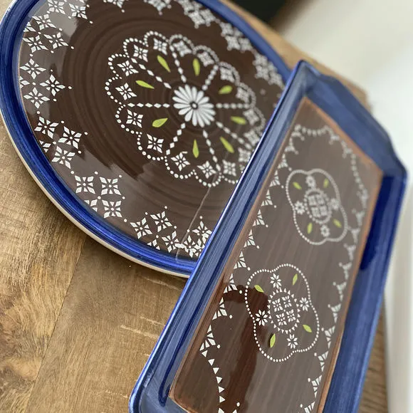 Plat à tarte en Porcelaine - Made in France - Bruno Evrard