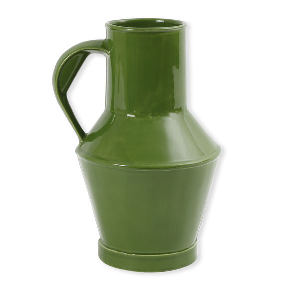 Vase pichet vert en céramique 32cm