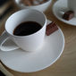 Paire-tasse à café en porcelaine 20cl