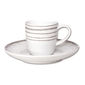 Paire-tasse à café en porcelaine 15cl