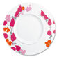 Assiette plate motifs fleurs en porcelaine 29cm
