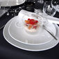 Assiette plate blanche asymétrique en porcelaine 28cm