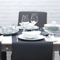 Assiette creuse blanche asymétrique en porcelaine 20cm