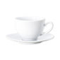 Tasse à thé blanche asymétrique en porcelaine 20cl