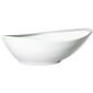 Saladier blanc/gris asymétrique en porcelaine 26cm