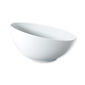 Saladier oblique blanc en porcelaine 23cm