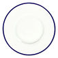 Assiette plate en porcelaine filet bleu 29cm