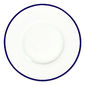 Assiette plate en porcelaine filet bleu 27cm