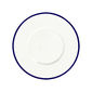 Assiette dessert en porcelaine filet bleu 23cm