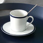 Tasse à café en porcelaine filet bleu 12cl