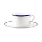 Tasse à thé en porcelaine filet bleu 22cl