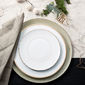 Assiette plate en porcelaine filet or 27cm