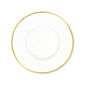Assiette dessert en porcelaine filet or 23cm