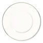 Assiette plate en porcelaine filet argent 29cm