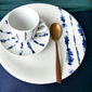 Assiette dessert en porcelaine décor bleu 21cm