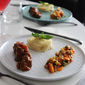 Assiette plate blanche en porcelaine 26cm
