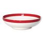 Assiette creuse filet rouge en porcelaine 20cm