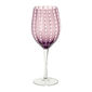 Verre à vin en verre soufflé bouche rose 40cl