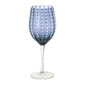 Verre à vin en verre soufflé bouche bleu marine 40cl