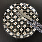 Assiette plate en porcelaine fleur blanche 23cm