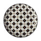 Assiette plate en porcelaine fleur noire 23cm