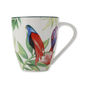 Mug en porcelaine décor exotique blanc 50cl