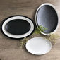 Plat ovale en porcelaine 25x16cm
