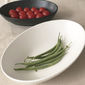 Plat ovale creux en porcelaine 25x17cm