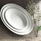 Plat ovale creux en porcelaine 25x17cm