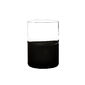 Gobelet bas noir en verre 36cl