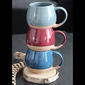 Mug bleu pétrole en grès 45cl