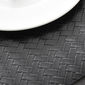 Set de table tresse noir en PVC 45x30cm