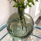 Vase dame-jeanne vert en verre recyclé 35cm